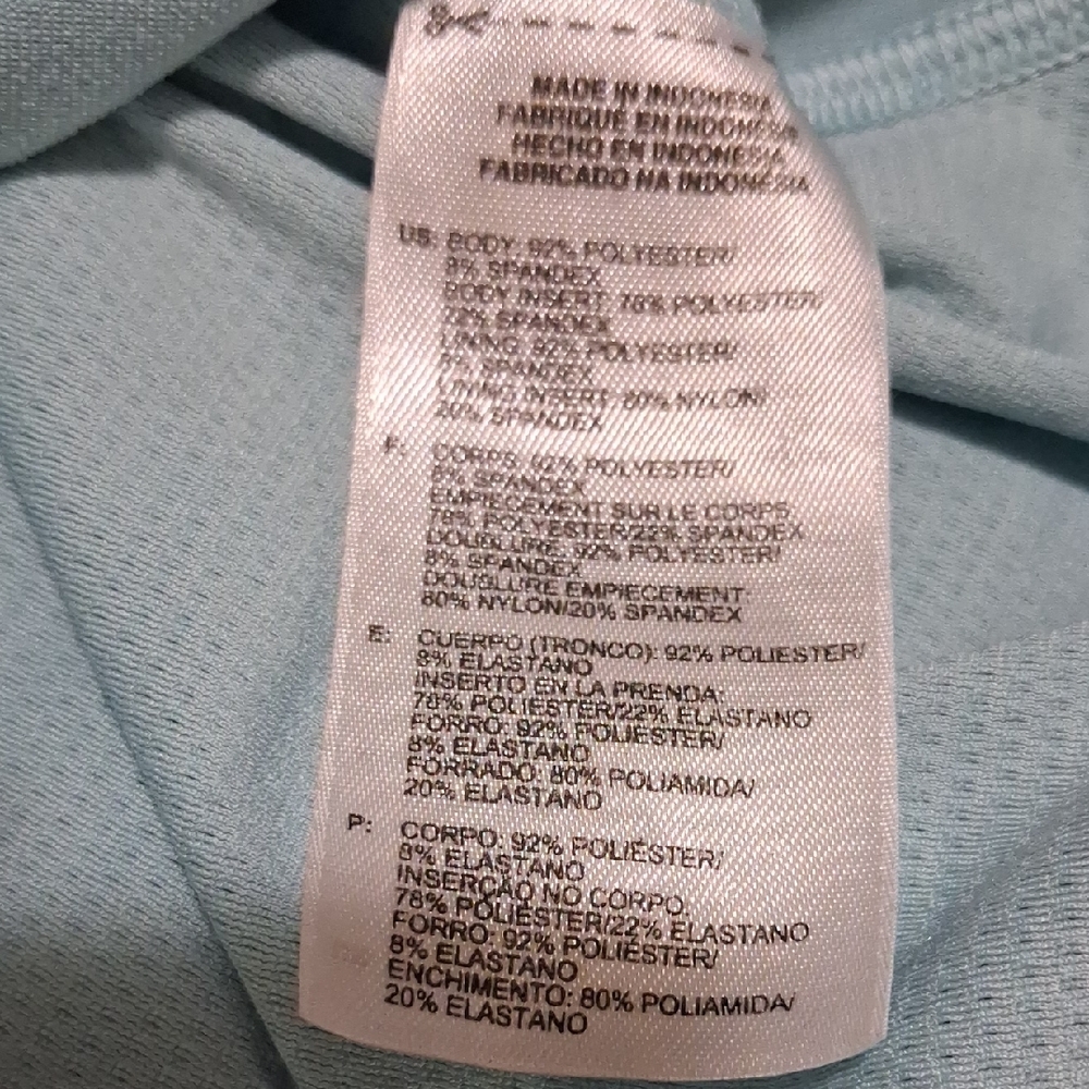 adidas Light Blue Performance Racerback Tank - Picture 4 of 6